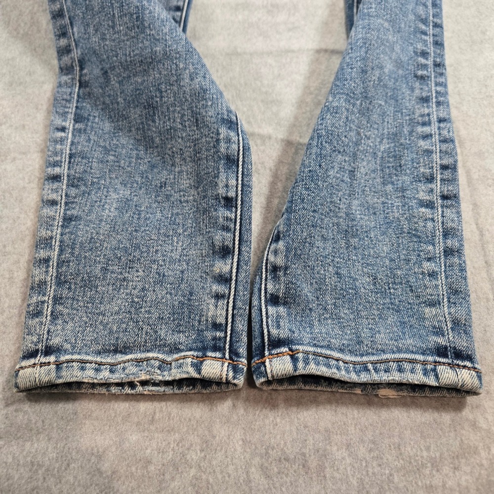 American Eagle Super Stretch Distressed Skinny Jeans Blue Size 8 Regular - Picture 8 of 9